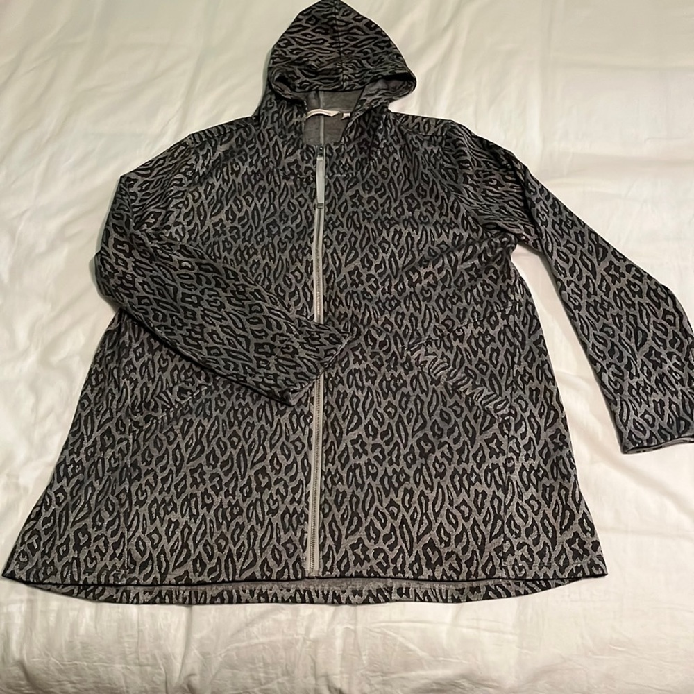 Soft Surroundings leopard print hoodie NWOT